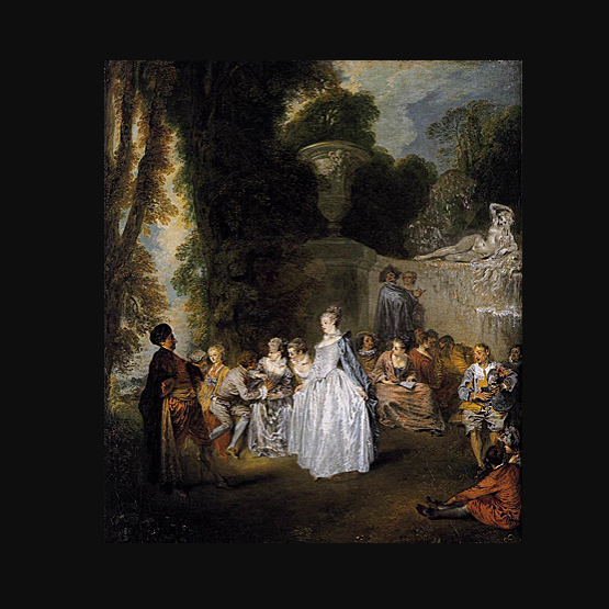 Painting of Watteau